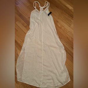 Tahari halter style linen, rayon, beach, cover-up, size large